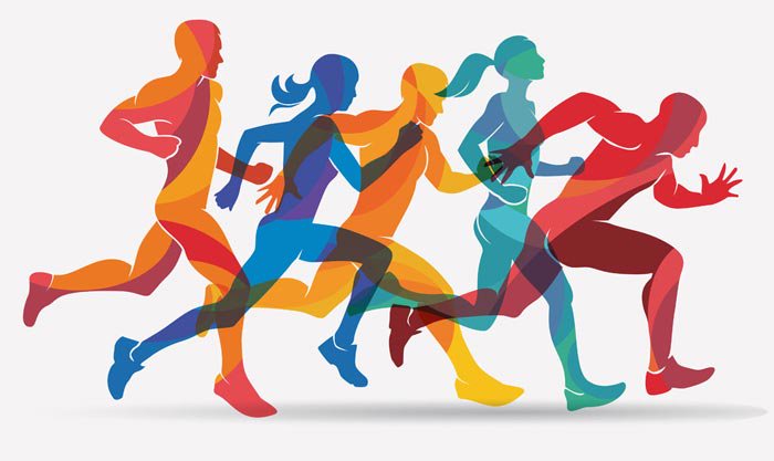 Graphic of runners
