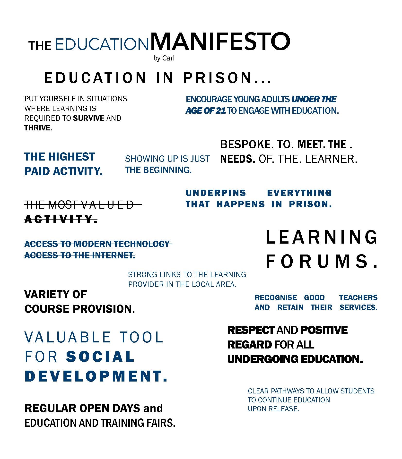 The Education Manifesto by Carl