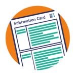 Information card icon (artwork by Erika Flowers)