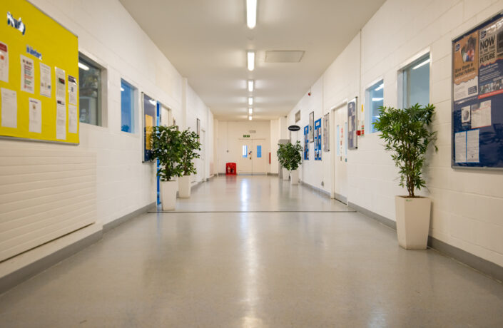 Prison corridor